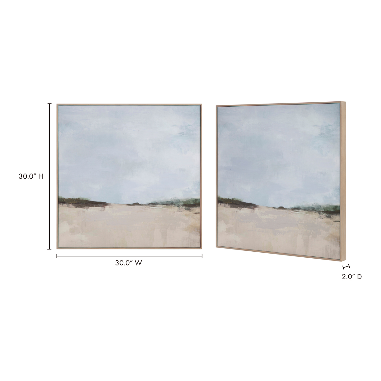 Grasslands Multicolor Painting Framed by Moe's Home at Eve Furniture