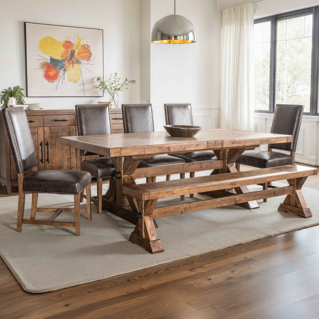 Grassroots Aspen 88-110" Extension Table in Earth by Home Trends & Design at Eve Furniture