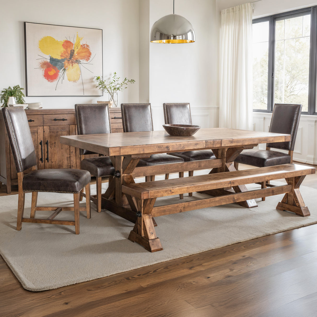 Grassroots Aspen 88-110" Extension Table in Earth by Home Trends & Design at Eve Furniture