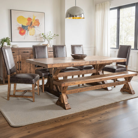 Grassroots Aspen 88-110" Extension Table in Earth by Home Trends & Design at Eve Furniture