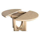 Grassroots Mission 42-60" Round Extension Dining Table in Gray Birch by Home Trends & Design at Eve Furniture