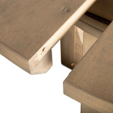 Grassroots Mission 42-60" Round Extension Dining Table in Gray Birch by Home Trends & Design at Eve Furniture