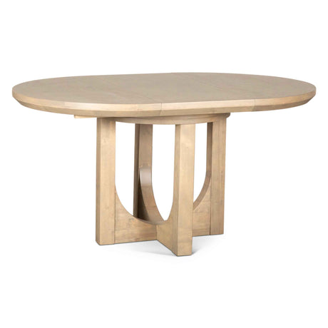 Grassroots Mission 42-60" Round Extension Dining Table in Gray Birch by Home Trends & Design at Eve Furniture