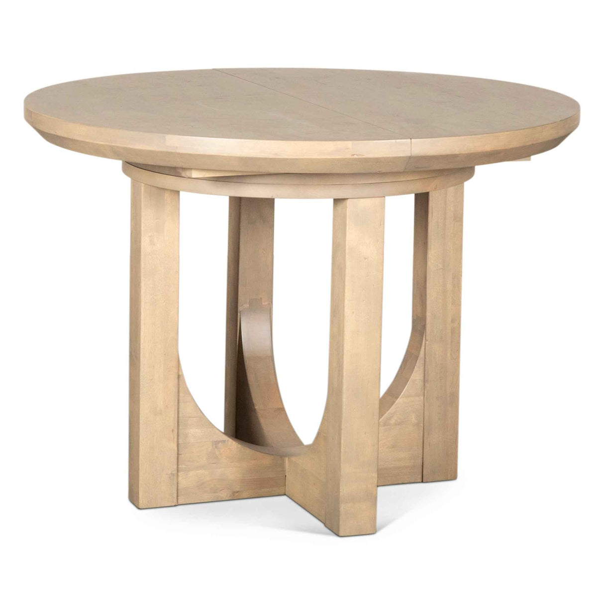Grassroots Mission 42-60" Round Extension Dining Table in Gray Birch by Home Trends & Design at Eve Furniture