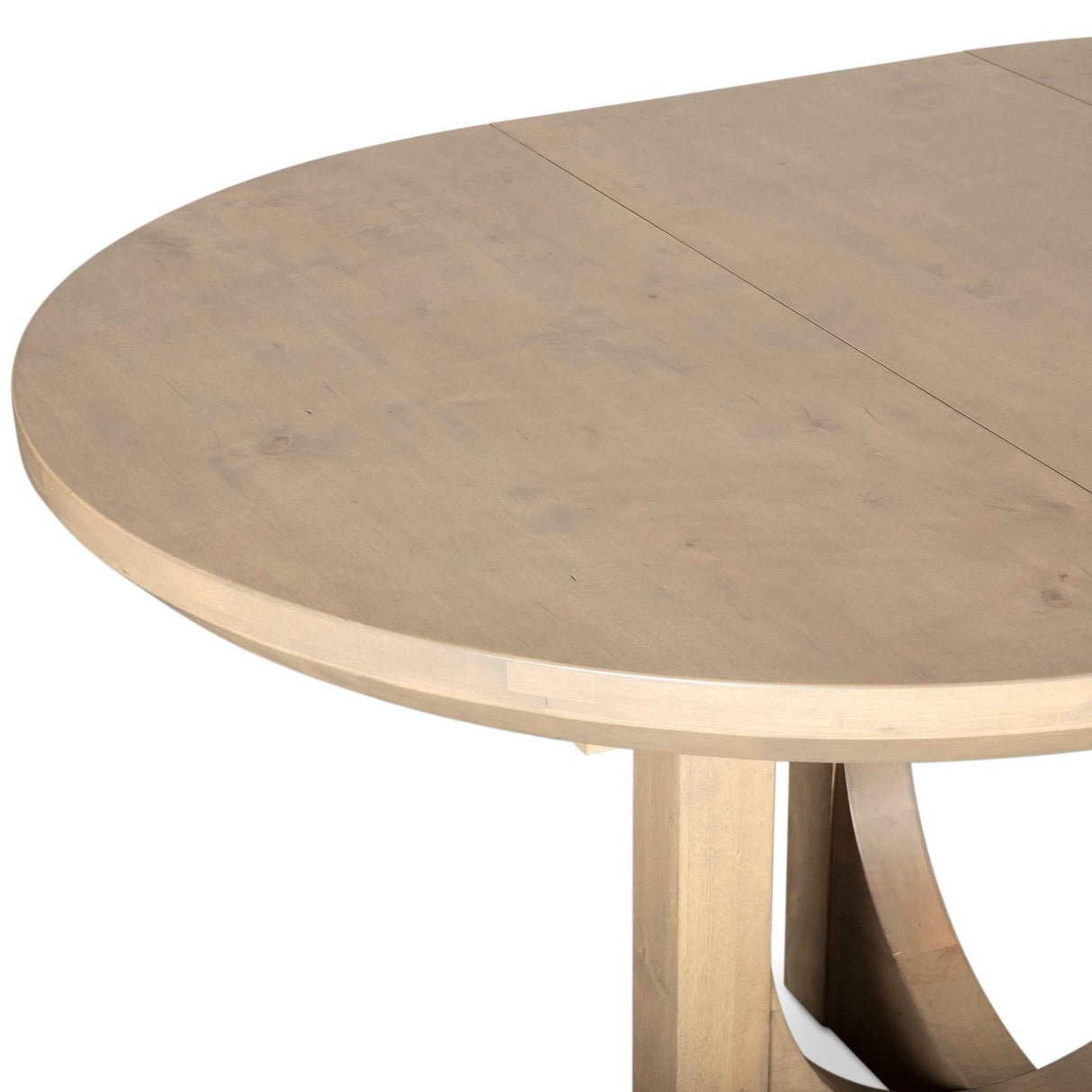 Grassroots Mission 42-60" Round Extension Dining Table in Gray Birch by Home Trends & Design at Eve Furniture
