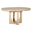 Grassroots Mission 42-60" Round Extension Dining Table in Gray Birch by Home Trends & Design at Eve Furniture
