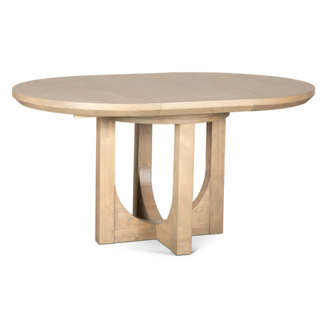 Grassroots Mission 42-60" Round Extension Dining Table in Gray Birch by Home Trends & Design at Eve Furniture