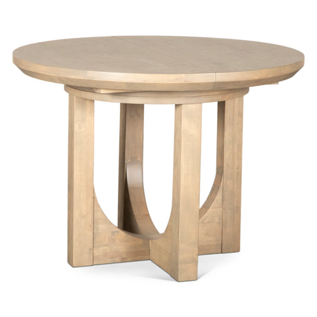 Grassroots Mission 42-60" Round Extension Dining Table in Gray Birch by Home Trends & Design at Eve Furniture