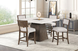Grasten Dark Walnut Counter Ht. Table by Furniture of America at Eve Furniture