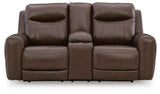 Gravier Cordova Power Reclining Loveseat with Console by Ashley at Eve Furniture