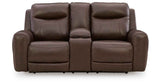 Gravier Cordova Power Reclining Loveseat with Console by Ashley at Eve Furniture