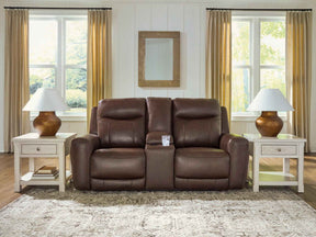 Gravier Cordova Power Reclining Loveseat with Console by Ashley at Eve Furniture