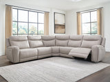 Gravier Gray 5-Piece Power Reclining Sectional