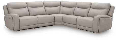 Gravier Gray 5-Piece Power Reclining Sectional