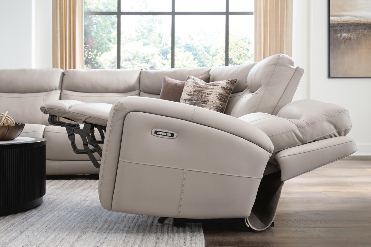 Gravier Gray 5-Piece Power Reclining Sectional