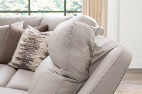 Gravier Gray 5-Piece Power Reclining Sectional by Ashley at Eve Furniture