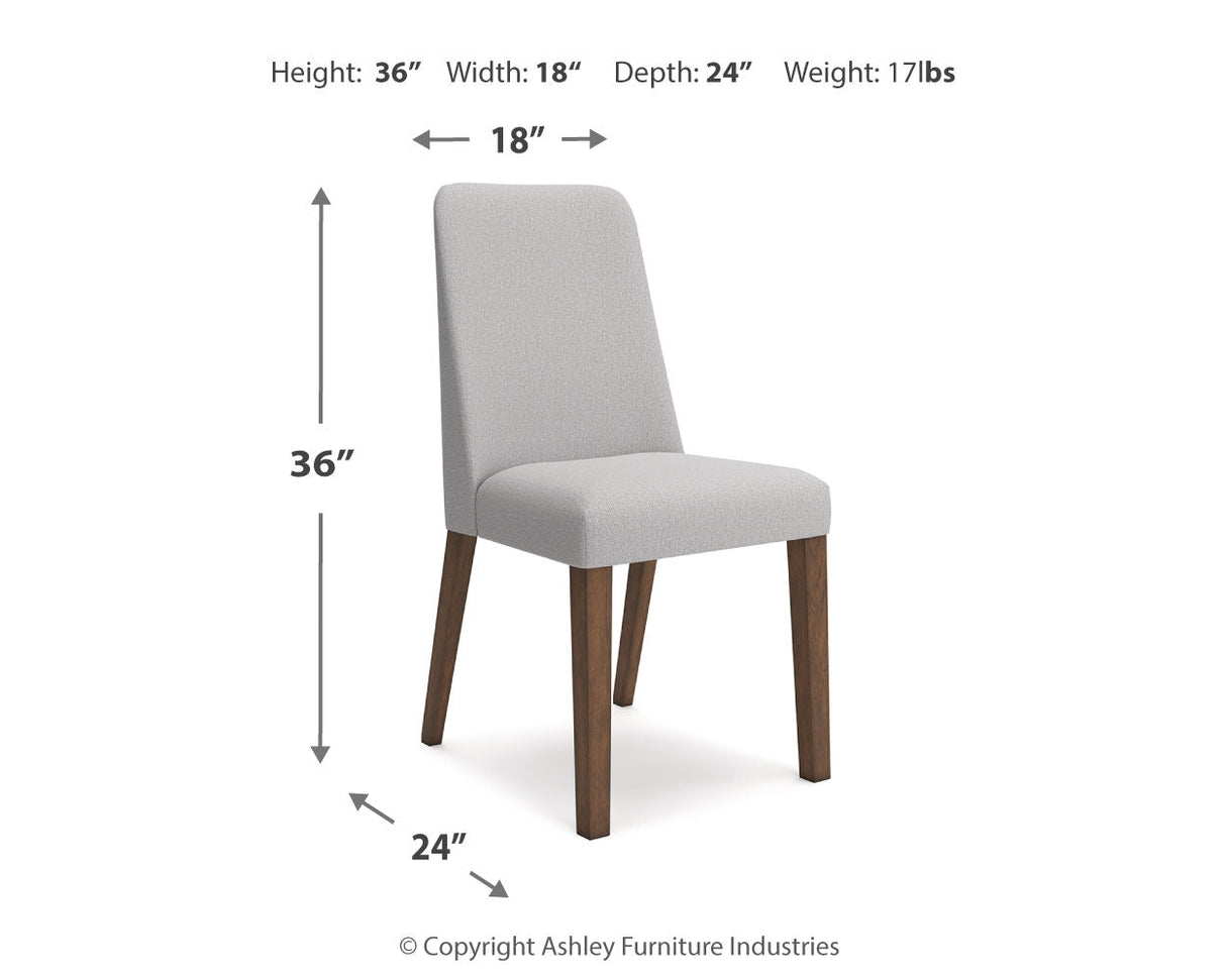 Lyncott Dining Table and 4 Chairs in Gray/Brown