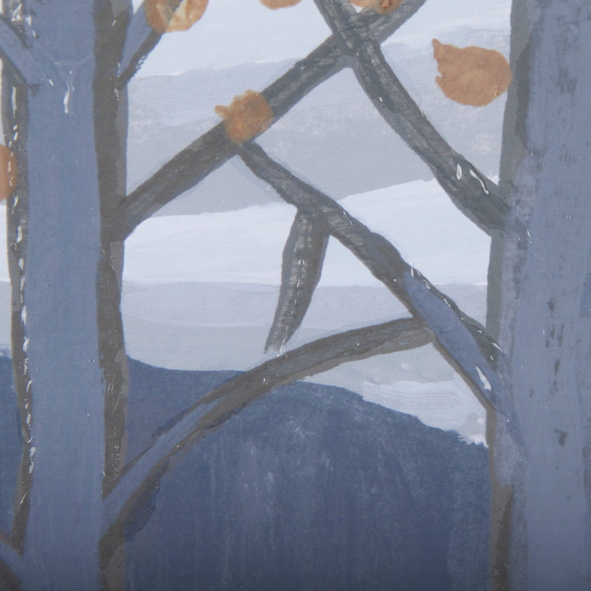 Gray Day by Mercana Studio a Hand Embellished Textured Framed Art Print Matted under Glass by Mercana at Eve Furniture