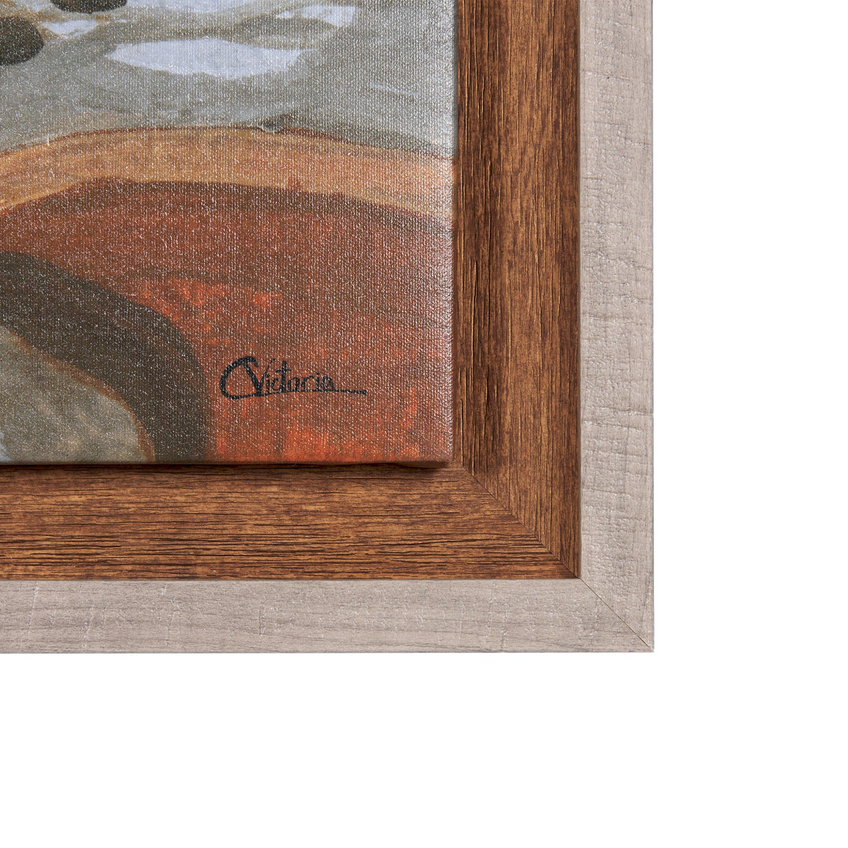 Gray Day by Mercana Studio a Hand Embellished Textured Framed Canvas by Mercana at Eve Furniture