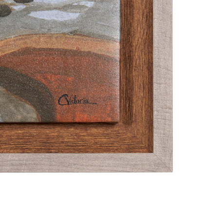 Gray Day by Mercana Studio a Hand Embellished Textured Framed Canvas by Mercana at Eve Furniture