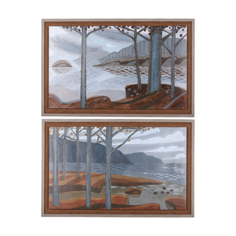 Gray Day by Mercana Studio a Hand Embellished Textured Framed Canvas by Mercana at Eve Furniture