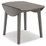 Shullden Gray Dining Table and 2 Chairs