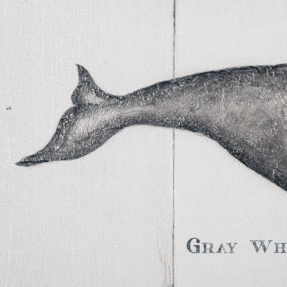 Gray Whale by Mercana Studio a Hand Embellished Textured Canvas by Mercana at Eve Furniture