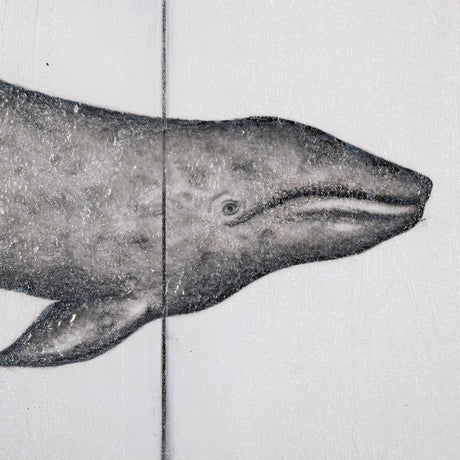 Gray Whale by Mercana Studio a Hand Embellished Textured Canvas by Mercana at Eve Furniture