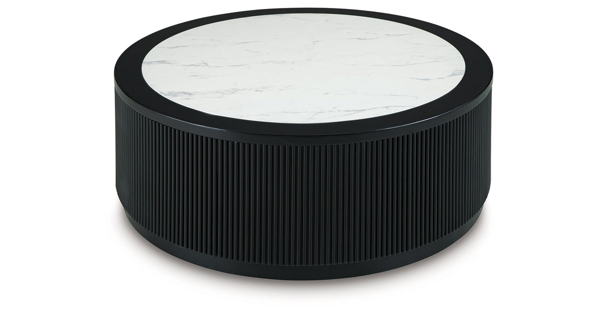 Grayman Black Coffee Table by Ashley at Eve Furniture