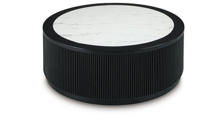 Grayman Black Coffee Table by Ashley at Eve Furniture