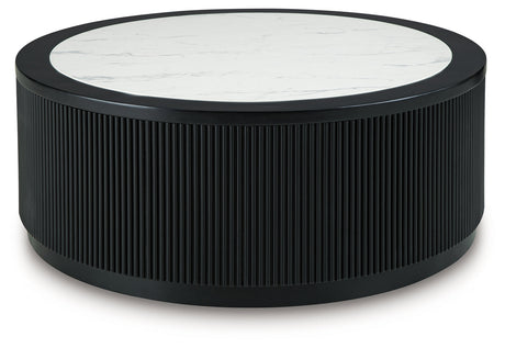Grayman Black Coffee Table by Ashley at Eve Furniture