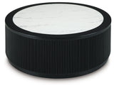 Grayman Black Coffee Table by Ashley at Eve Furniture