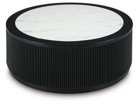Grayman Black Coffee Table by Ashley at Eve Furniture