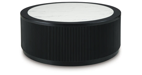 Grayman Black Coffee Table by Ashley at Eve Furniture