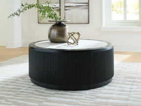 Grayman Black Coffee Table by Ashley at Eve Furniture