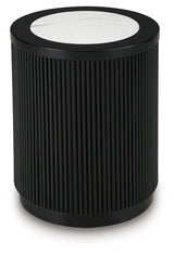 Grayman Black End Table by Ashley at Eve Furniture