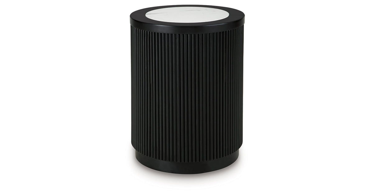 Grayman Black End Table by Ashley at Eve Furniture