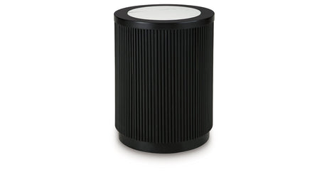 Grayman Black End Table by Ashley at Eve Furniture