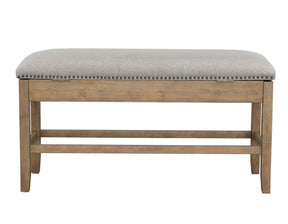 Grayson 24″ Counter Storage Bench w/Nailhead Trim by Steve Silver at Eve Furniture