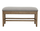 Grayson 24″ Counter Storage Bench w/Nailhead Trim by Steve Silver at Eve Furniture