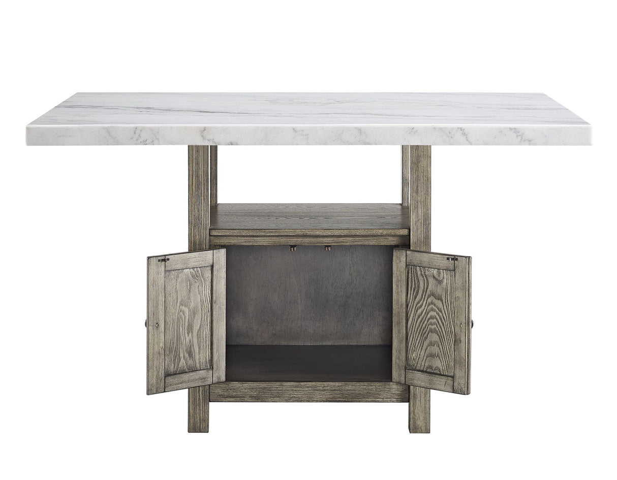 Grayson Driftwood/Gray Counter Height Dining Set by Steve Silver at Eve Furniture