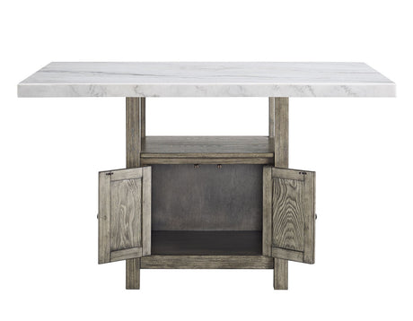 Grayson Driftwood/Gray Counter Height Dining Set by Steve Silver at Eve Furniture