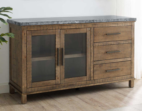 Grayson Gray Marble Top Server by Steve Silver at Eve Furniture