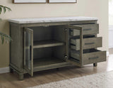 Grayson Server, White Marble Top by Steve Silver at Eve Furniture