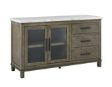 Grayson Server, White Marble Top by Steve Silver at Eve Furniture