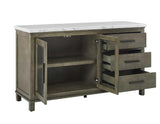 Grayson Server, White Marble Top by Steve Silver at Eve Furniture