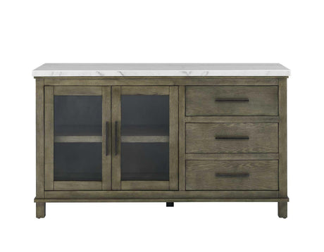 Grayson Server, White Marble Top by Steve Silver at Eve Furniture