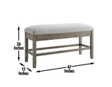 Grayson Storage Counter Bench by Steve Silver at Eve Furniture