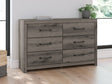 Graystorm Brown Gray Dresser by Ashley at Eve Furniture
