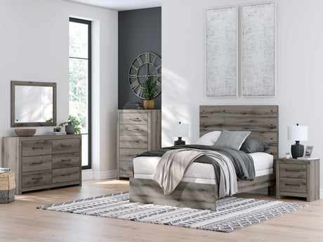 Graystorm Brown Gray Full Panel Bed by Ashley at Eve Furniture